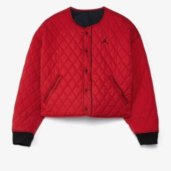 Nike Air Jordan Flight Cropped Bomber Reversible Jacket - Picture 5 of 11